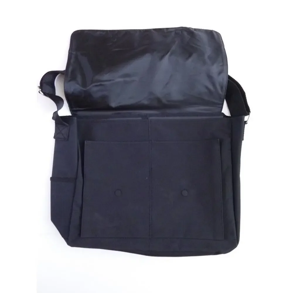 Kenneth Cole Black Messenger Bag Crossbody Laptop Commuter Case Office School